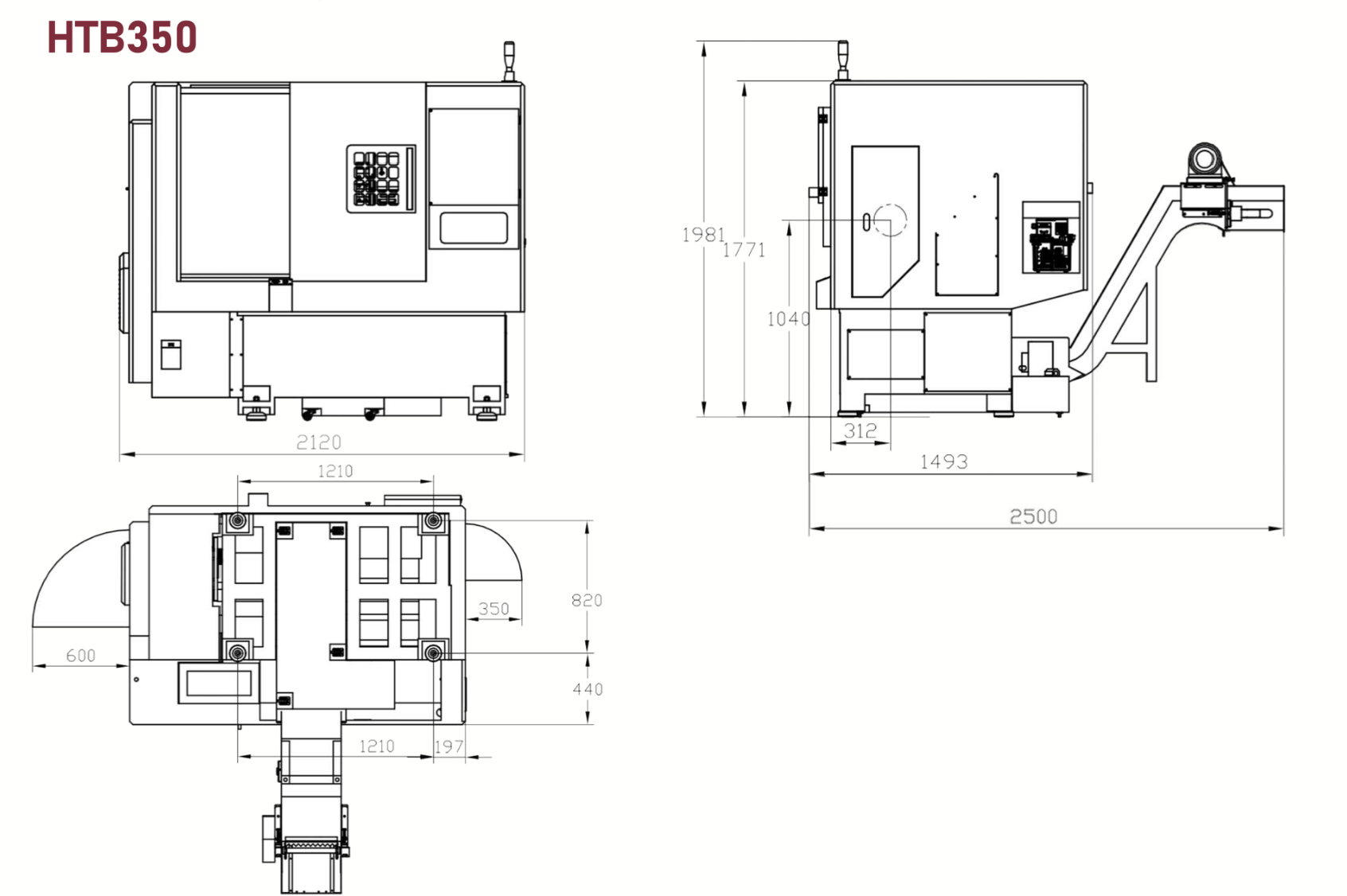 Diseño HTB350Machine 