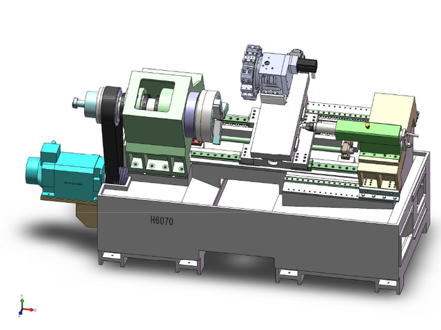H6070 SLANT CAMA CNC TORNO
